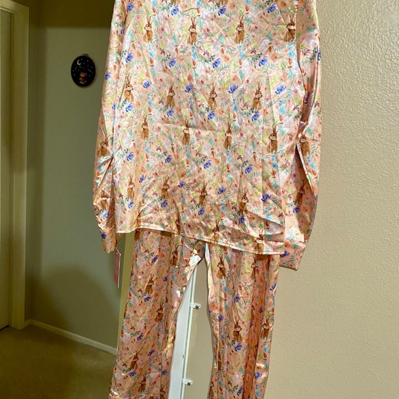 Satin Bunny Pajama Set - Picture 2 of 3